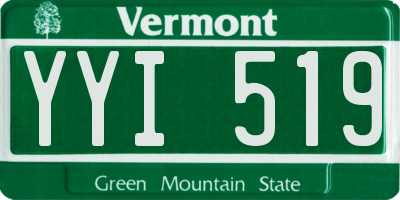 VT license plate YYI519