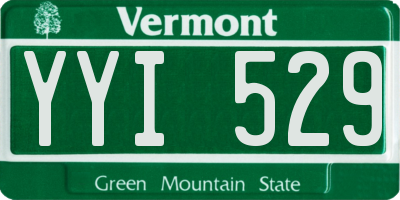 VT license plate YYI529