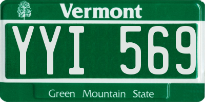 VT license plate YYI569