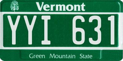 VT license plate YYI631