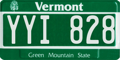 VT license plate YYI828
