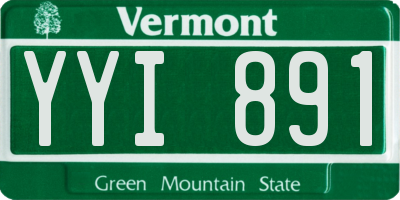 VT license plate YYI891