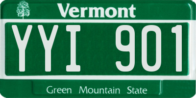 VT license plate YYI901