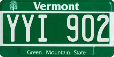 VT license plate YYI902