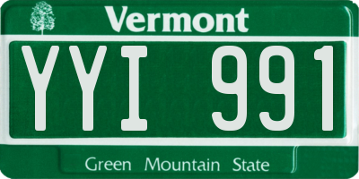 VT license plate YYI991