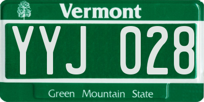 VT license plate YYJ028