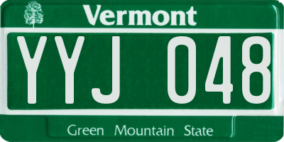 VT license plate YYJ048