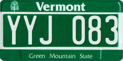 VT license plate YYJ083