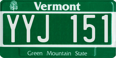 VT license plate YYJ151