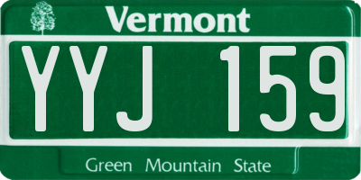 VT license plate YYJ159