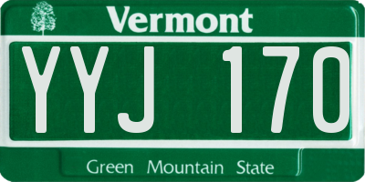 VT license plate YYJ170
