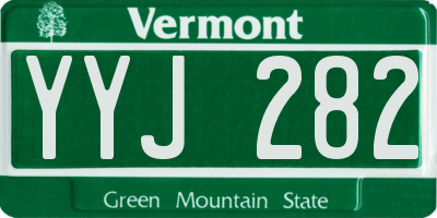 VT license plate YYJ282