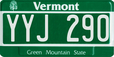 VT license plate YYJ290
