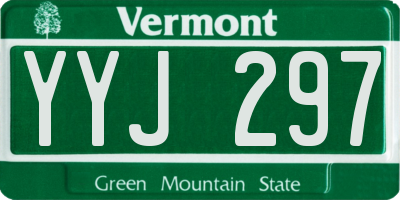 VT license plate YYJ297