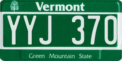 VT license plate YYJ370