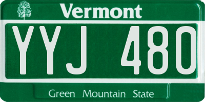 VT license plate YYJ480