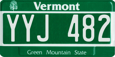 VT license plate YYJ482