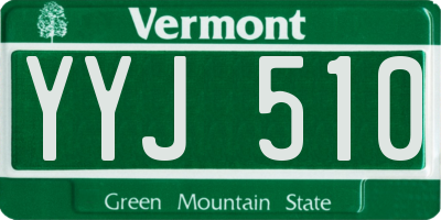 VT license plate YYJ510