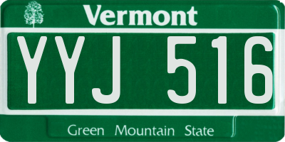VT license plate YYJ516