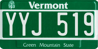 VT license plate YYJ519
