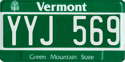 VT license plate YYJ569