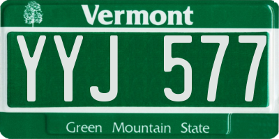 VT license plate YYJ577
