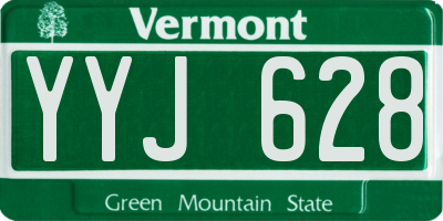 VT license plate YYJ628