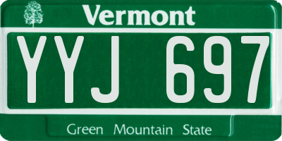 VT license plate YYJ697