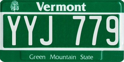 VT license plate YYJ779