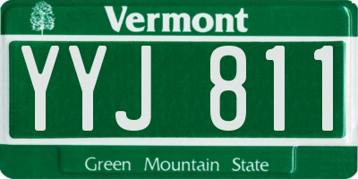 VT license plate YYJ811