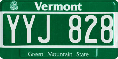 VT license plate YYJ828