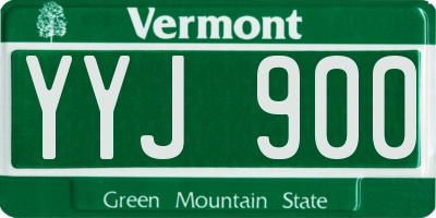 VT license plate YYJ900