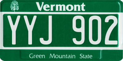VT license plate YYJ902