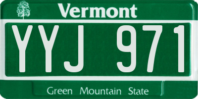 VT license plate YYJ971