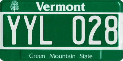VT license plate YYL028