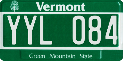 VT license plate YYL084