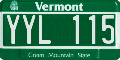 VT license plate YYL115