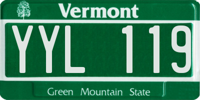 VT license plate YYL119