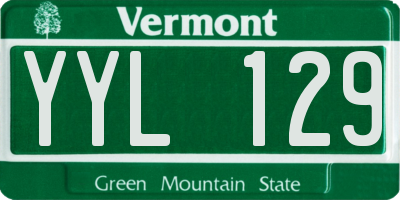 VT license plate YYL129