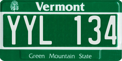VT license plate YYL134