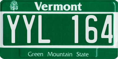 VT license plate YYL164