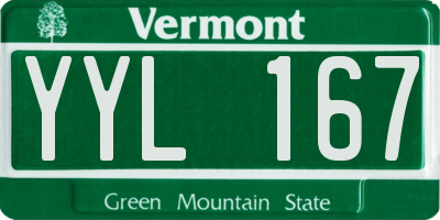 VT license plate YYL167