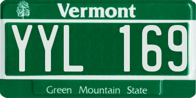 VT license plate YYL169