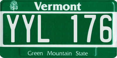 VT license plate YYL176
