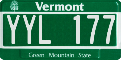 VT license plate YYL177