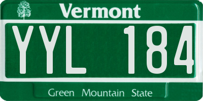 VT license plate YYL184