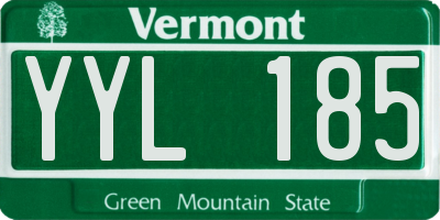 VT license plate YYL185