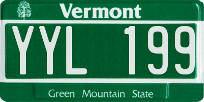 VT license plate YYL199