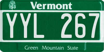 VT license plate YYL267