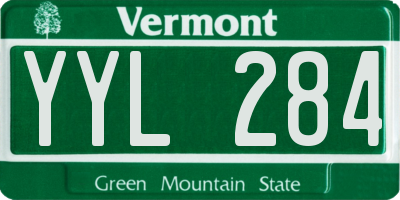 VT license plate YYL284